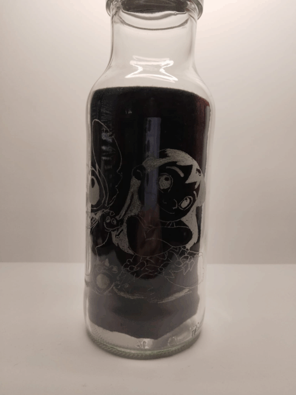Botella tapón metálico grande (750 ml) Lilo y Stich - Imagen 2